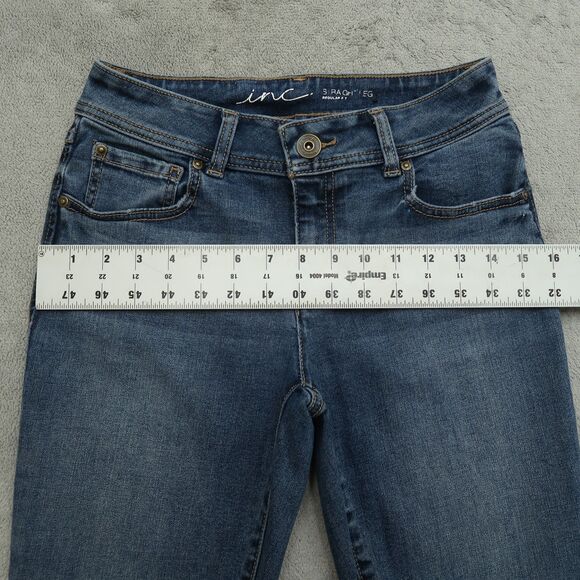 INC International Concepts Jeans Womens Size 2R Low-Rise Straight Leg 29" Inseam - Picture 7 of 16